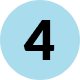 A blue circle with the number four in it.