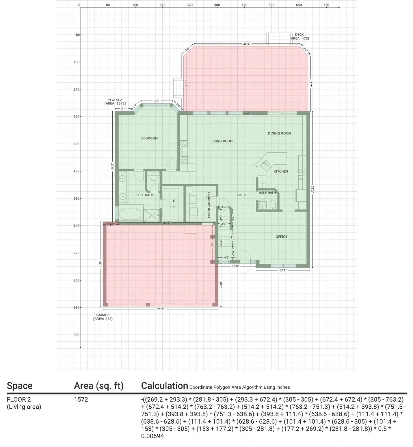 A floor plan of a house with a lot of lines